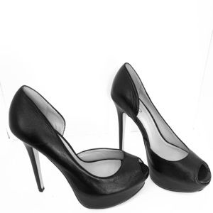 Black Leather Aldo Heels 8.5